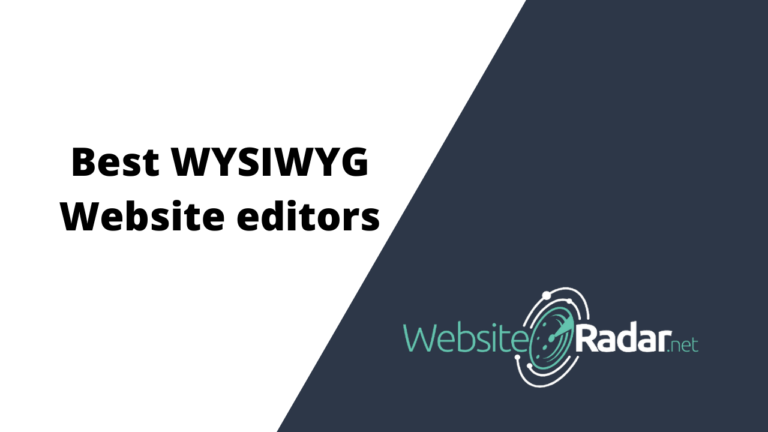 Best WYSIWYG Website Editors