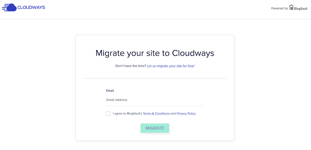 Cloudways WordPress Migration Authetication