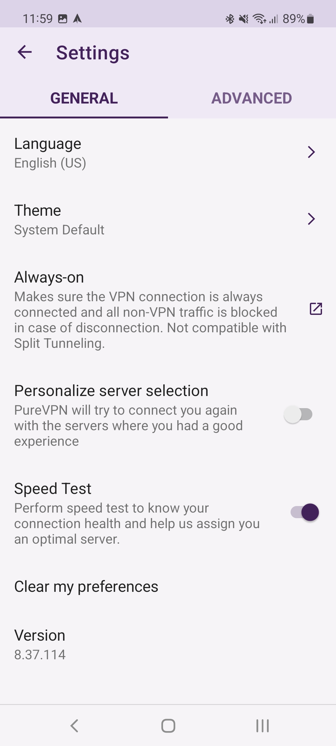 Purevpn Android 3