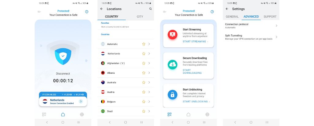 9 Ivacy Vpn Android-Anwendung