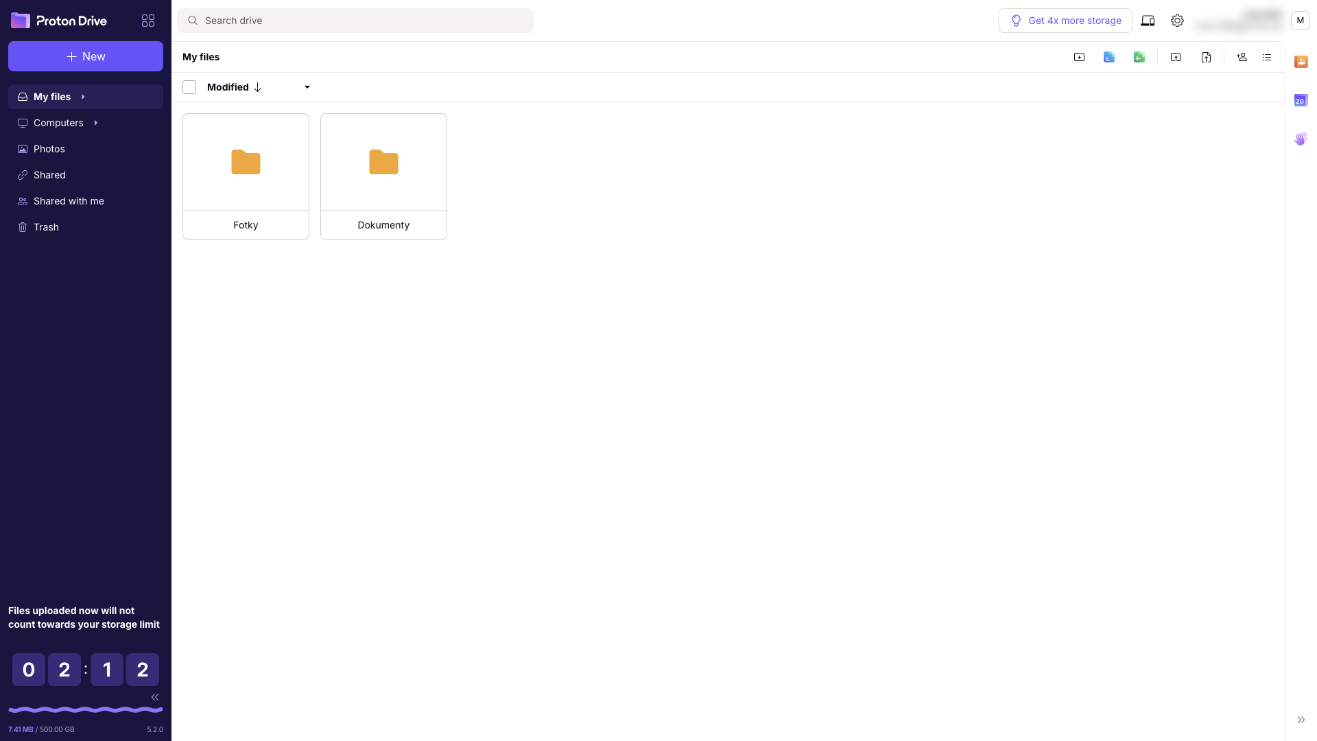 My files in Proton Drive